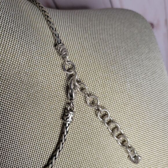 Brighton Eye Of The Tiger Retired Semiprecious Stone Pendant Necklace Rare - Picture 9 of 9